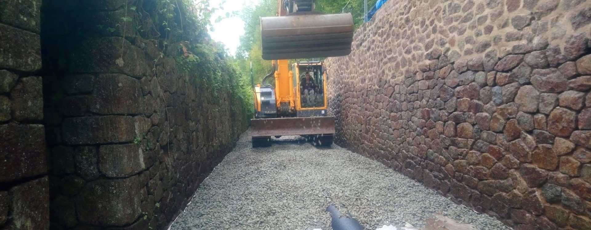 Terrassement à Domfront en Poiraie, La Ferrière-aux-Étangs, Rives-d'Andaine, Passais-Villages et Lonlay-l'Abbaye